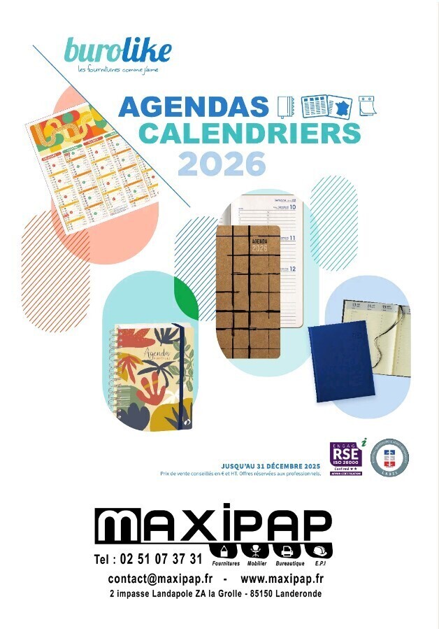 Catalogue agendas 2026