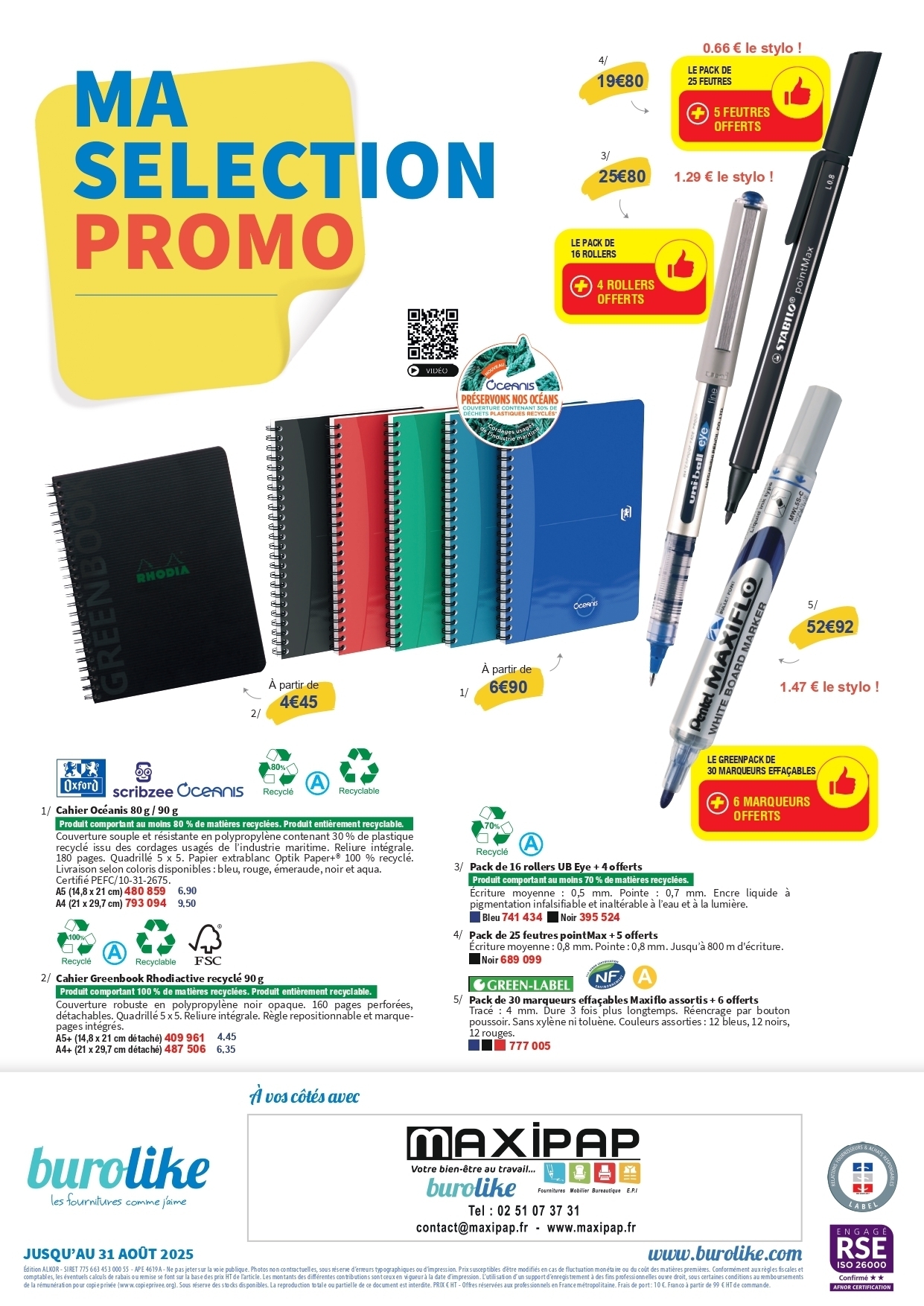 Ma sélection promo JUILLET AOUT 2025